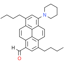 3,8-Dibutyl-6-(piperidin-1-yl)pyrene-1-carbaldehyde